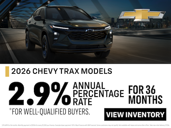 2026 Chevy Trax Offer