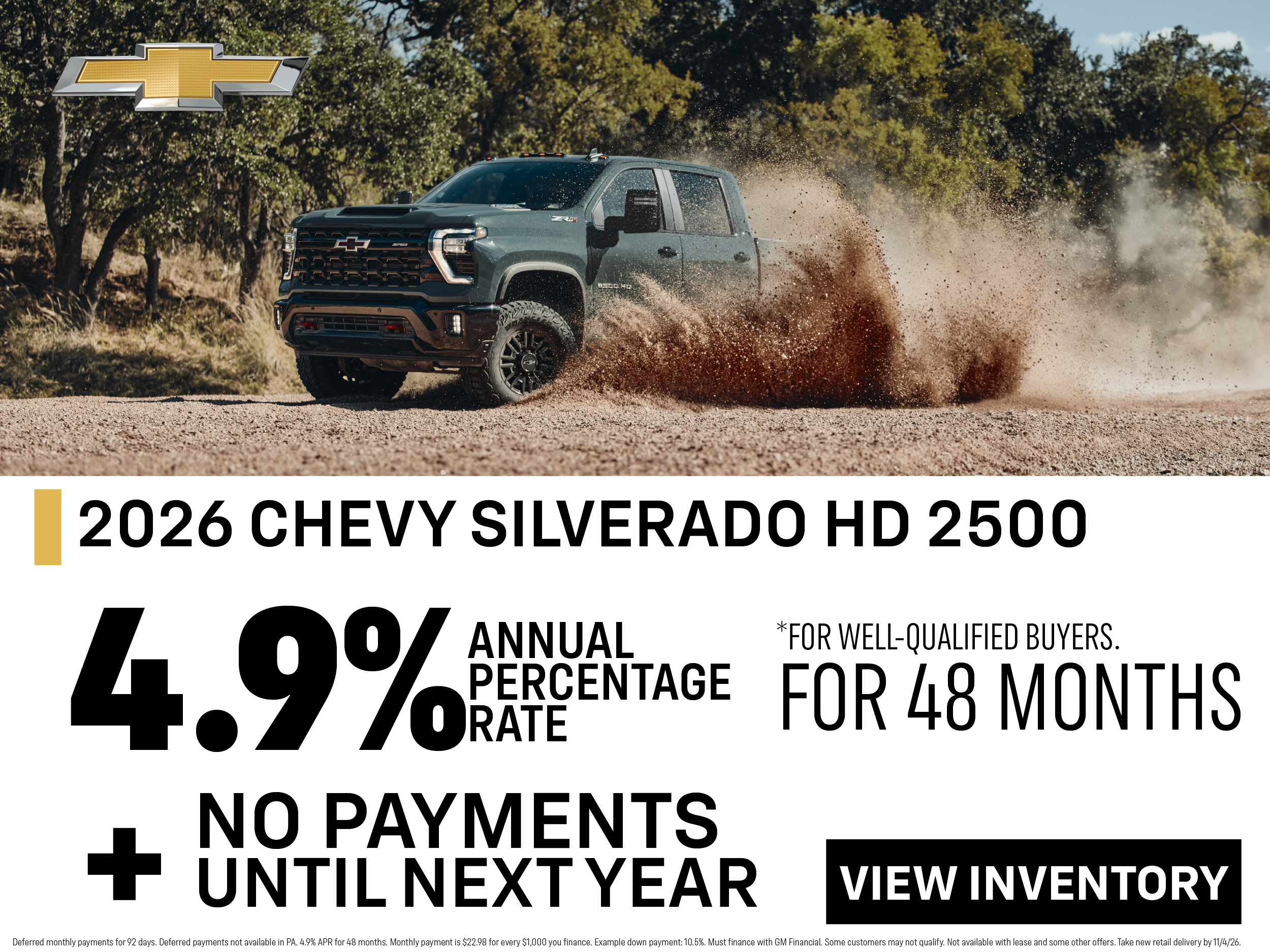 2026 Chevy Silverado HD Offer